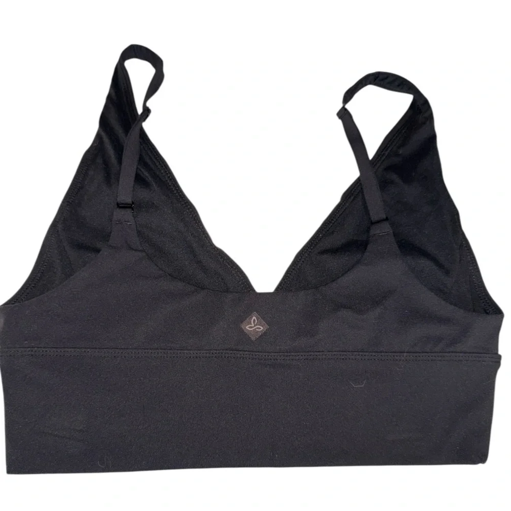PrAna Black Longline‎ Sports Bra – Size Small